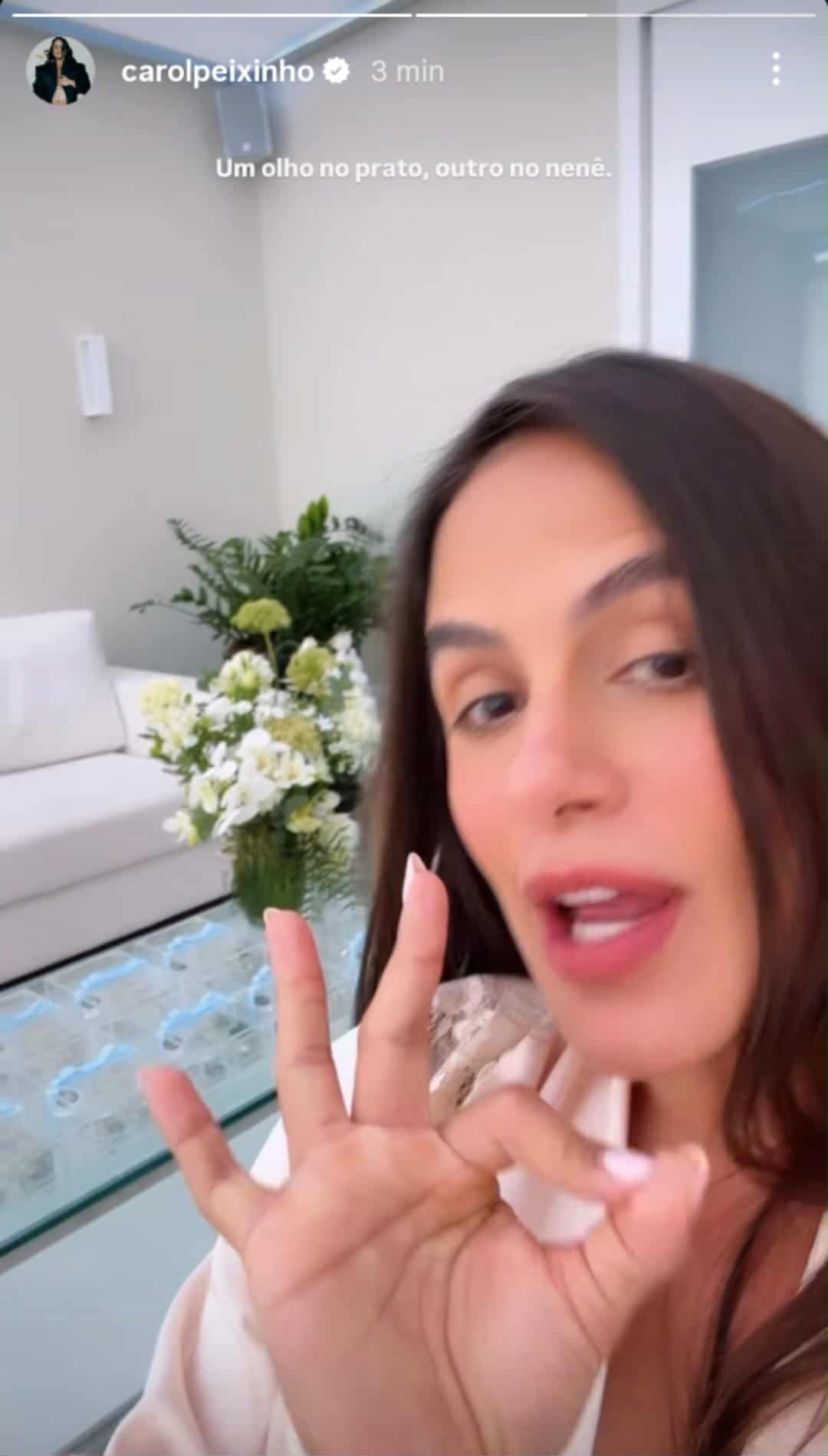 Carol Peixinho e Bento na maternidade - Foto: @carolpeixinho