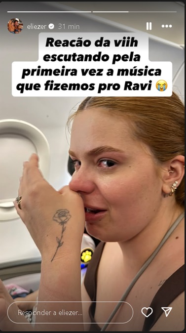 Eliezer mostra Viih Tube emocionada - Foto: Reprodução/Instagram @eliezer