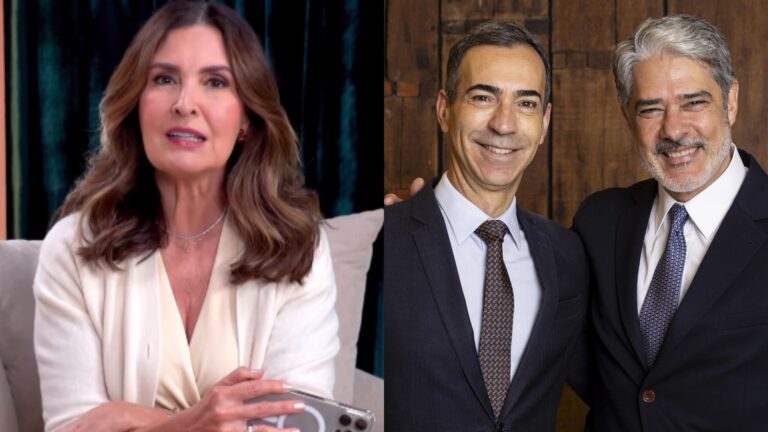 Fátima Bernardes comenta ida de César Tralli para o JN: ‘Se conselhos fossem bons’