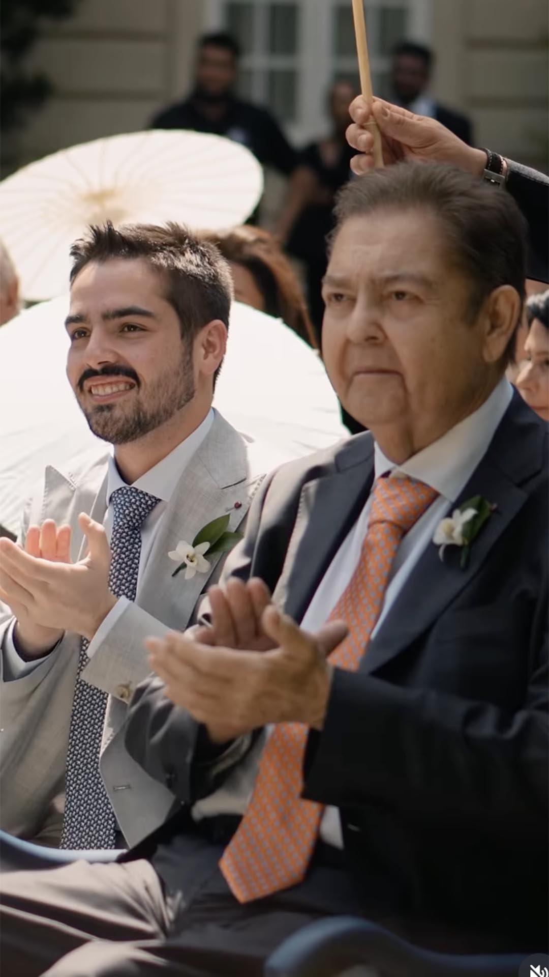 Faustão no casamento da filha, Lara - Foto: Reprodução / Instagram