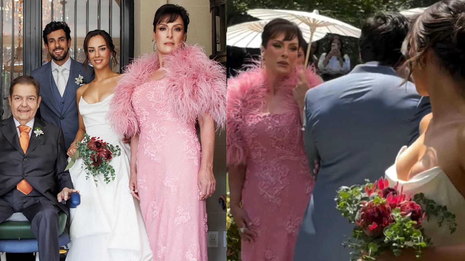Casamento da filha de Faustão e Magda Colares - Foto: @joaosilva e @laralaramusic
