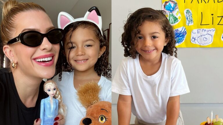 Filha de Lore Improta e Léo Santana comemora aniversário com bolo ‘diferentão’