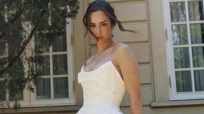 Filha de Faustão surge de noiva e surpreende com vestido de seu casamento; veja