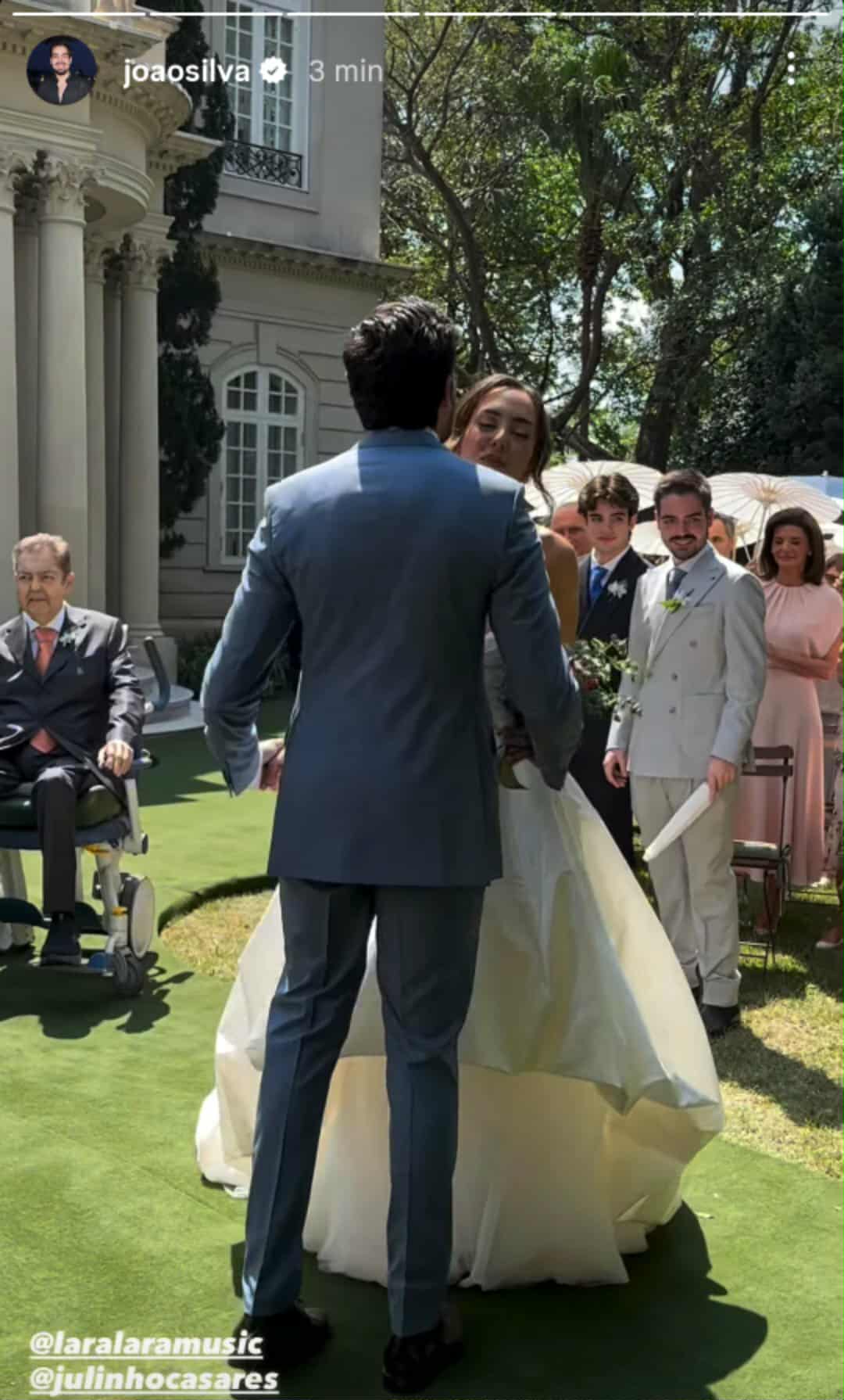 Filha de Faustão, Lara Silva é recebida pelo noivo, Julinho Casares