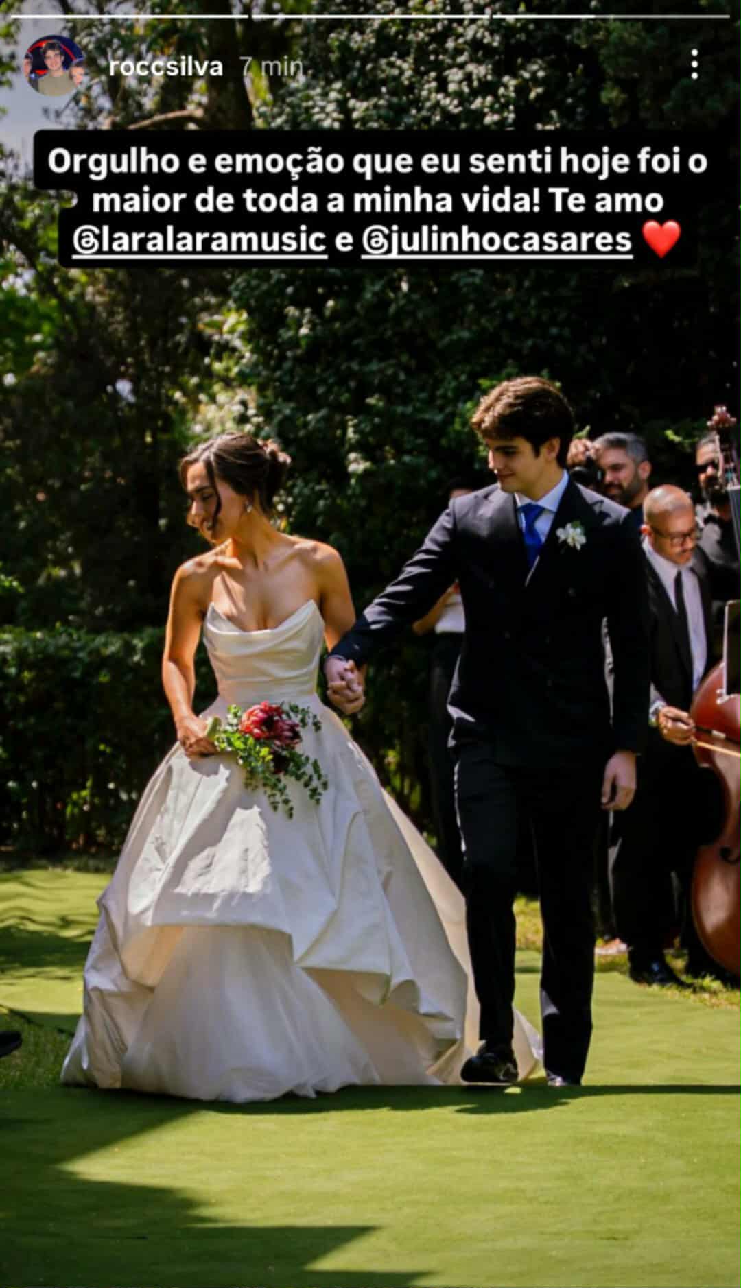 Filho caçula de Faustão fala sobre casamento da Lara Silva
