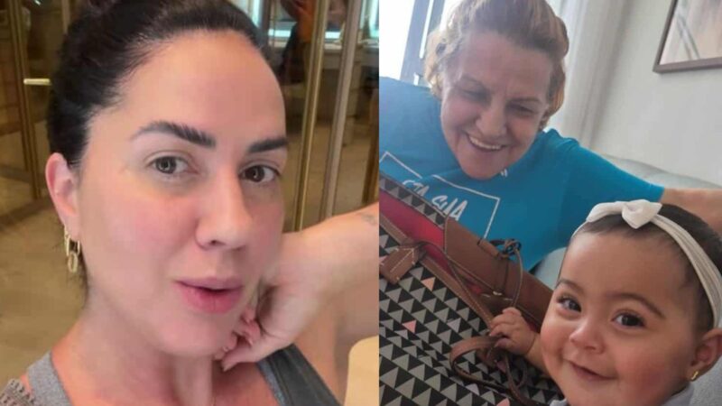 Graciele Lacerda comemora o aniversário da mãe