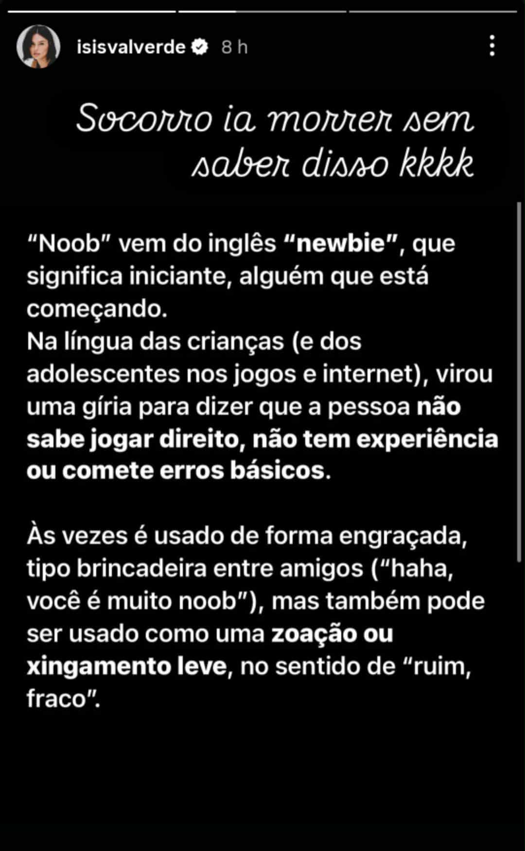 Isis Valverde sobre apelido do filho na escola