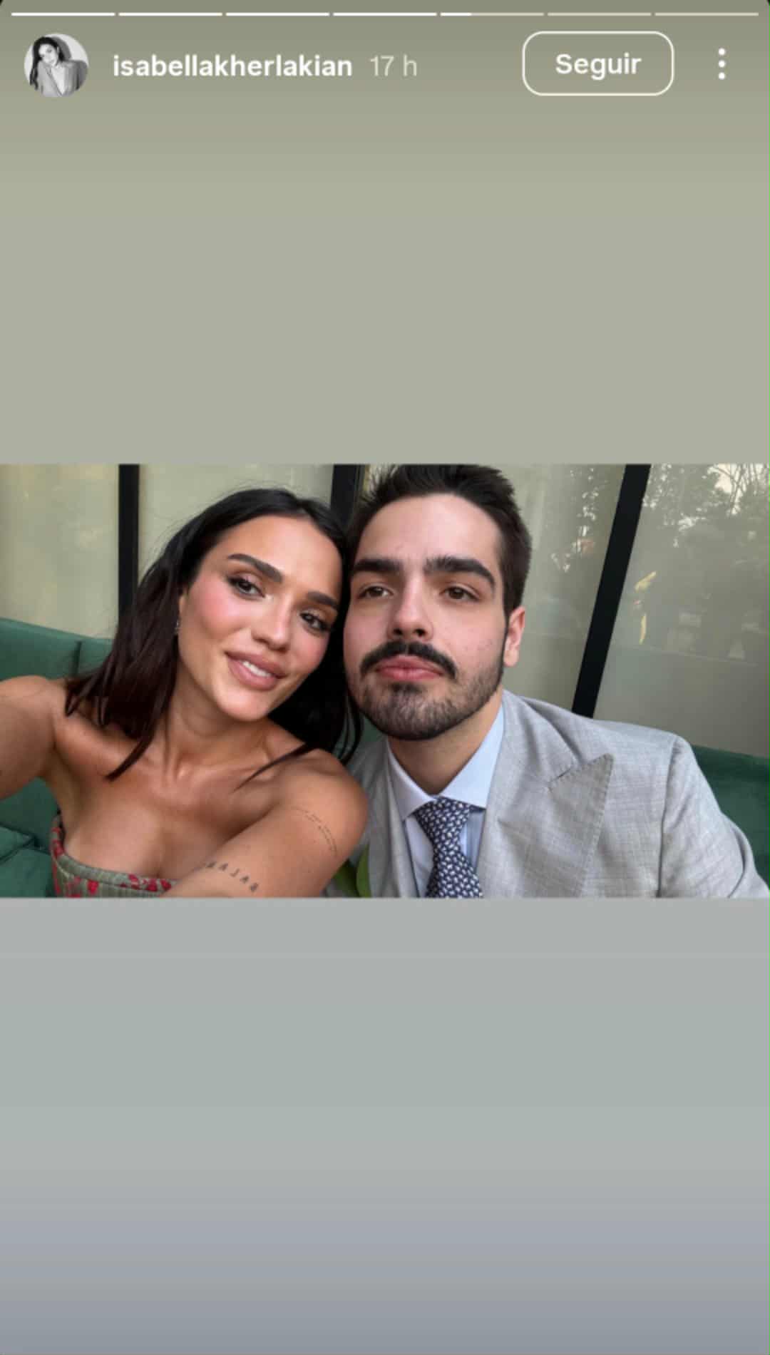 João Silva com a namorada