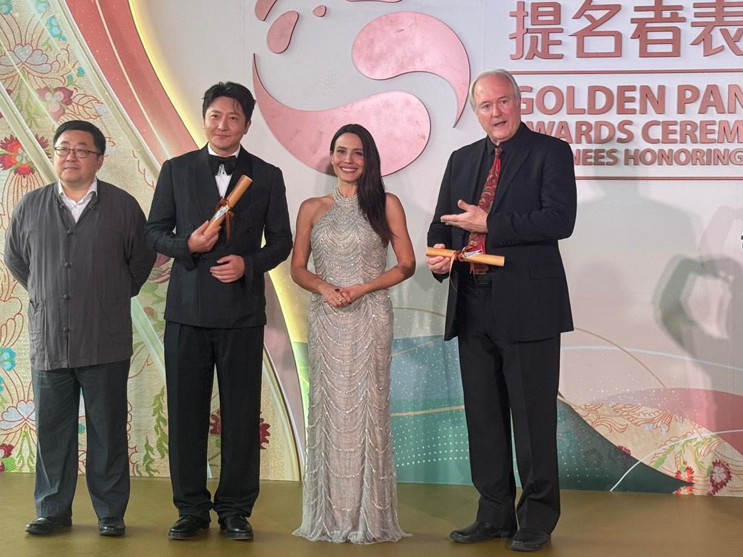 Ju Knust na premiação Golden Panda Awards - Foto: Divulgação