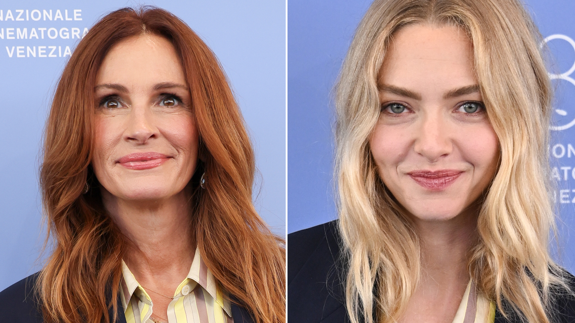 Julia Roberts e Amanda Seyfried dividem o mesmo look em Veneza