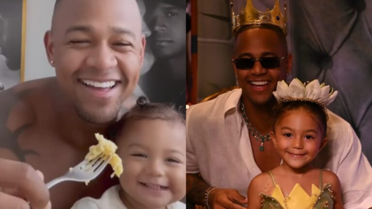Léo Santana encanta ao comemorar o aniversário da filha: ‘Viva Liz’