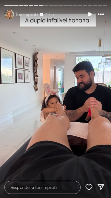 Stories de Lore Improta no Instagram - Reprodução @loreimprota