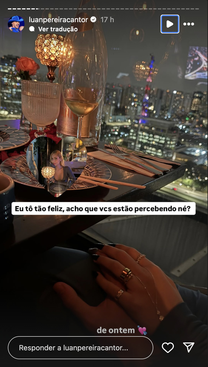 Luan Pereira está namorando de novo - Foto: Reprodução / Instagram @luanpereiracantor