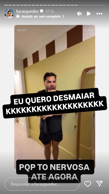 Lucas Guedez ganha presente inusitado de Álvaro - Reprodução/Instagram