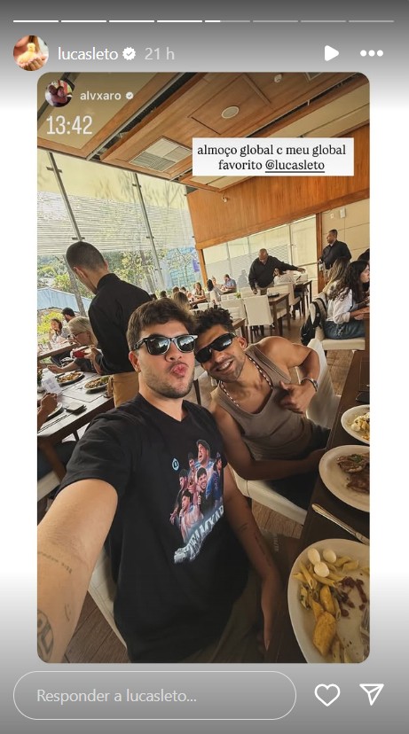 Lucas Leto e Álvaro - Foto: Reprodução / Instagram @alvxaro