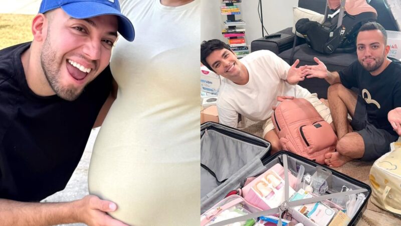 Lucas Rangel e Lucas Bley esperam a primeira filha, Mia - Foto: Reprodução / Instagram @lucasranngel