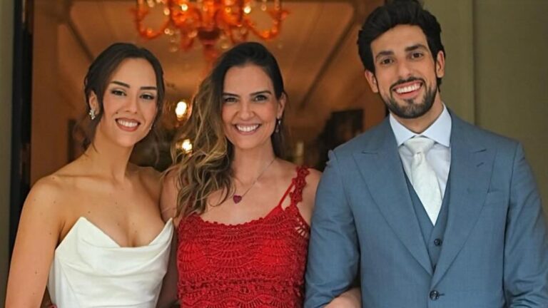 Esposa de Faustão emociona ao falar do casamento da enteada: ‘Sejam felizes!’