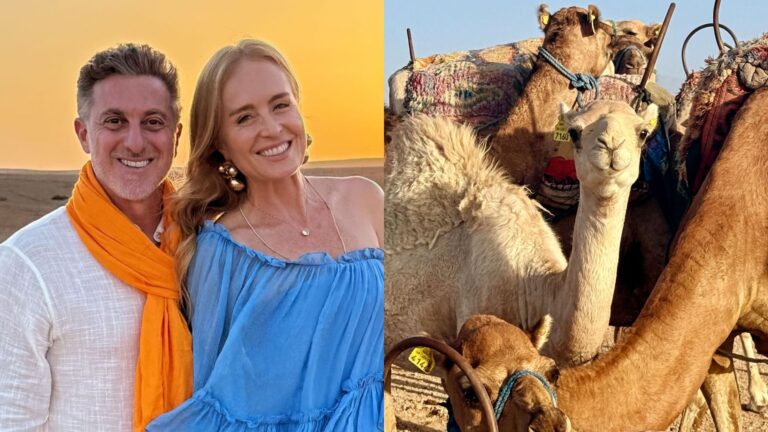 Luciano Huck compartilha registros de viagem ao Marrocos com Angélica