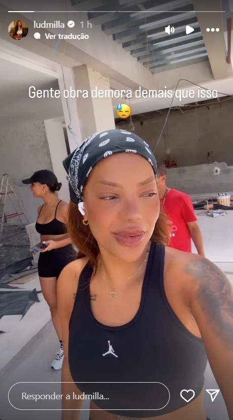 Ludmilla mostra obra de nova mans&atilde;o - Reprodu&ccedil;&atilde;o/Instagram