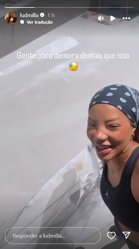 Ludmilla mostra obra de nova mans&atilde;o - Reprodu&ccedil;&atilde;o/Instagram