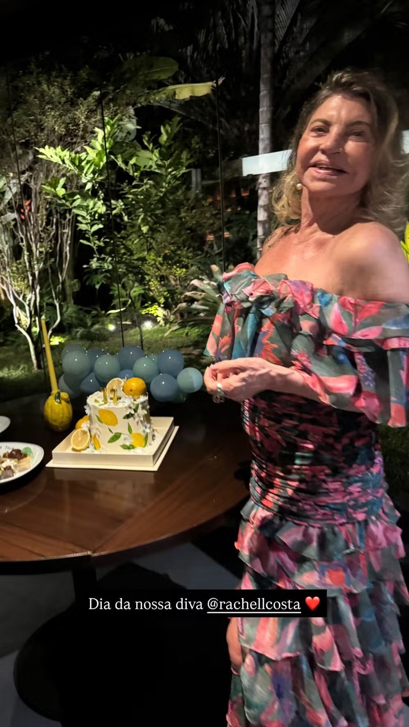 Rachel Costa, m&atilde;e de Fl&aacute;via Alessandra, ganha festa de anivers&aacute;rio &mdash; Foto: Reprodu&ccedil;&atilde;o/Instagram
