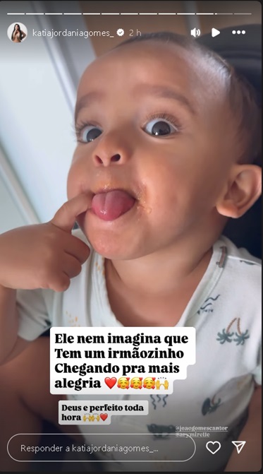 Stories da m&atilde;e de Jo&atilde;o Gomes no Instagram 