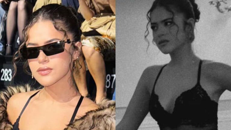 Maisa escolhe look icônico para desfile da Dolce & Gabbana em Milão