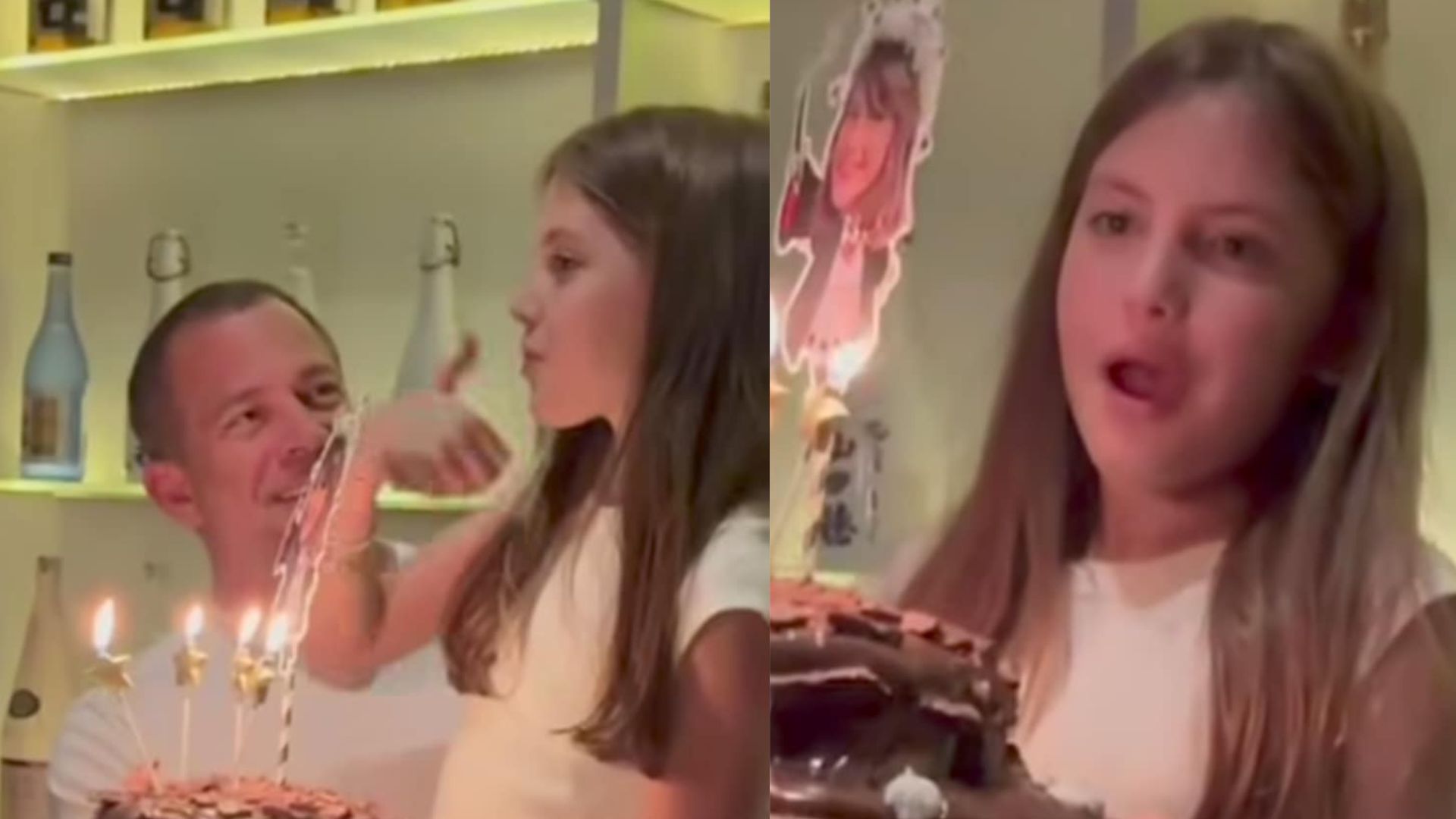 Malvino Salvador mostra comemoração intimista no aniversário da filha