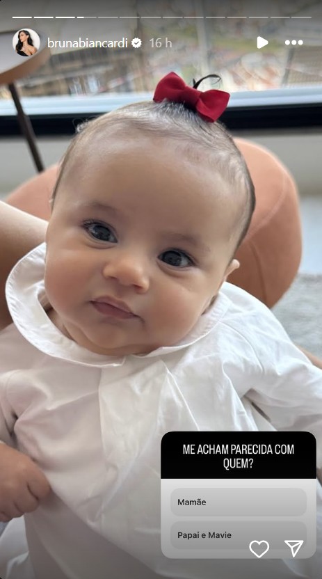 Mel, filha ca&ccedil;ula de Neymar e Bruna Biancardi - Reprodu&ccedil;&atilde;o/Instagram