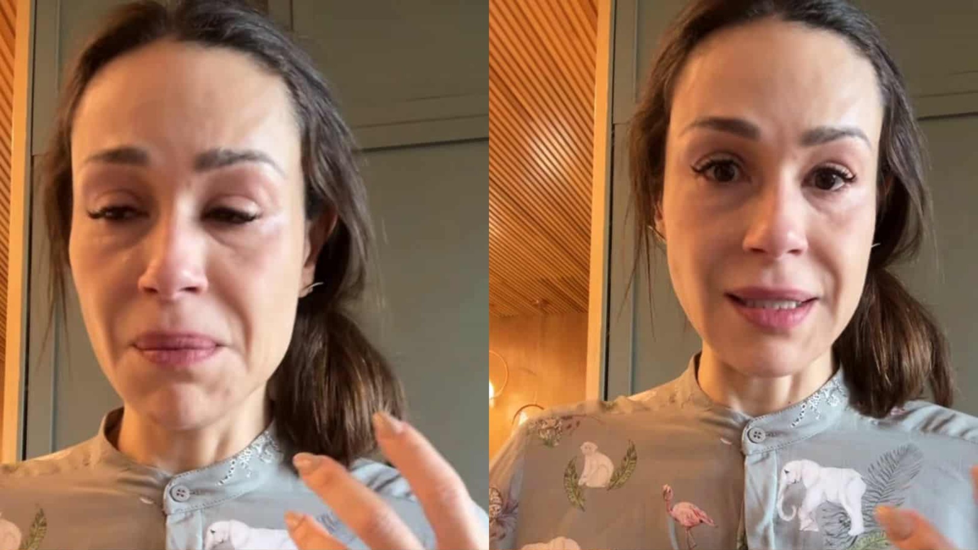 Nadja Haddad tem crise de choro repentina após perder a mãe: ‘Transbordando’