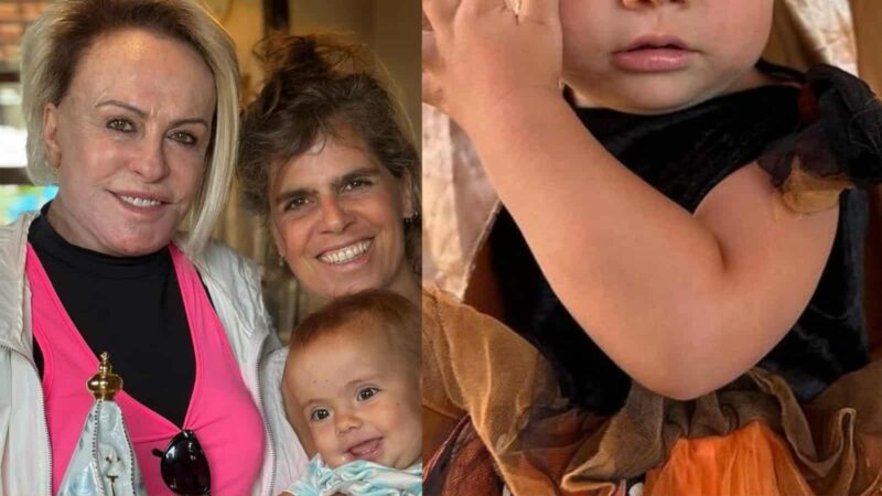 Neta caçula de Ana Maria Braga esbanja fofura em rara aparição; veja
