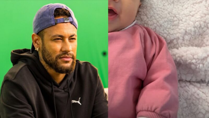Neymar e a filha Foto: Reprodução @neymarjr