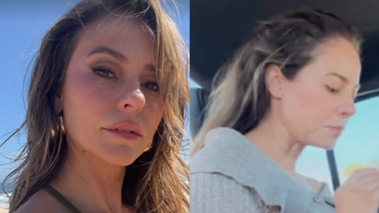Gente como a gente! Paolla Oliveira surge comendo marmita em carro: ‘Realidade’
