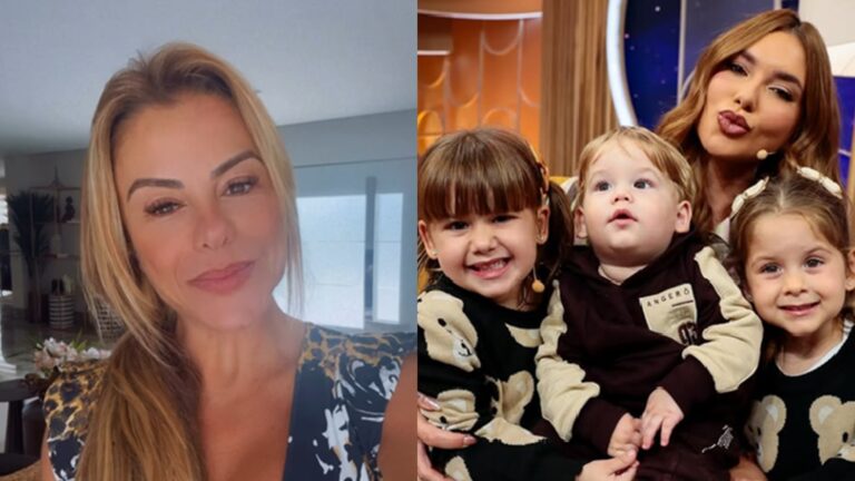 Veja o que Poliana Rocha disse ao ver Virginia com os filhos nos bastidores do SBT