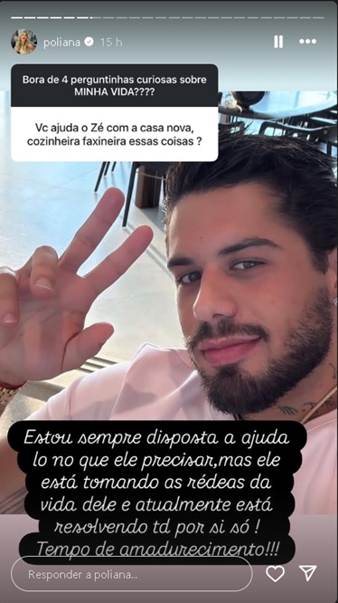 Storie de Poliana Rocha no Instagram - Foto: Reprodução/Instagram @poliana