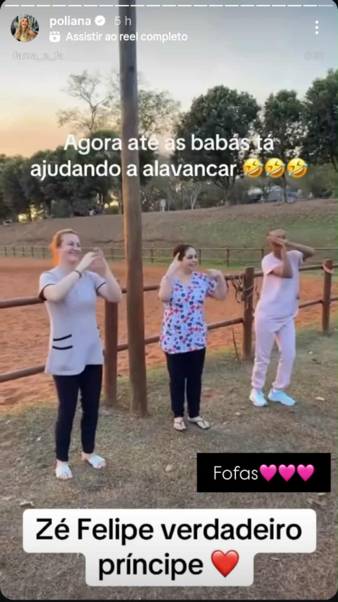 Poliana Rocha agradece apoio das bab&aacute;s