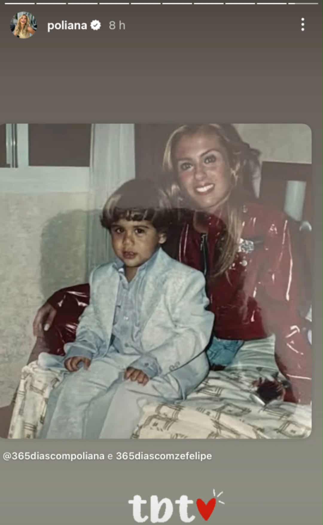 Poliana Rocha recorda foto com Zé Felipe