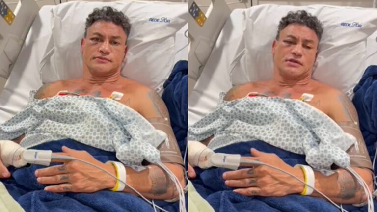 Popó é internado em hospital, revela que fará cirurgia e desabafa: ‘Selvageria’
