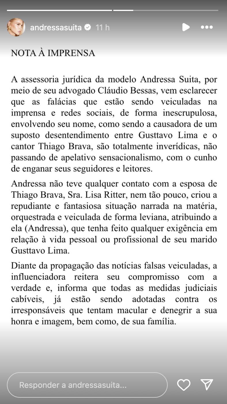 Post de Andressa Suita