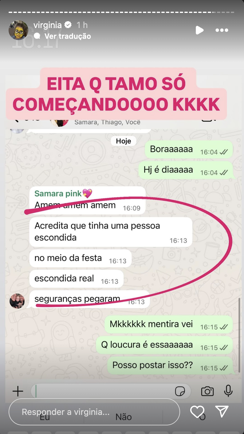 Post de Virginia - Foto: Reprodução / Instagram