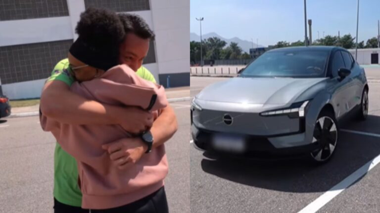 Rebeca Andrade presenteia treinador com carro de luxo