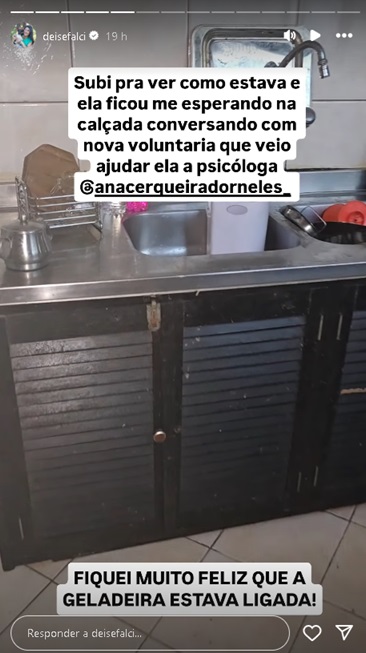Deise Falci fala sobre Rejane Schumann &mdash; Foto: Reprodu&ccedil;&atilde;o/Instagram