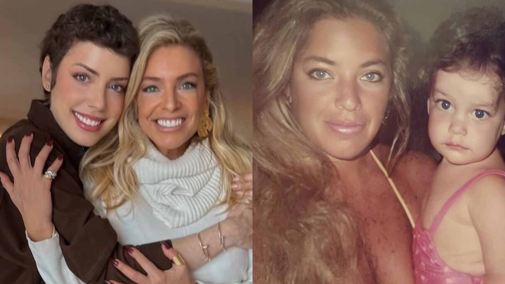 Mãe de Fabiana Justus resgata fotos da infância no aniversário da filha: ‘Quanto amor’