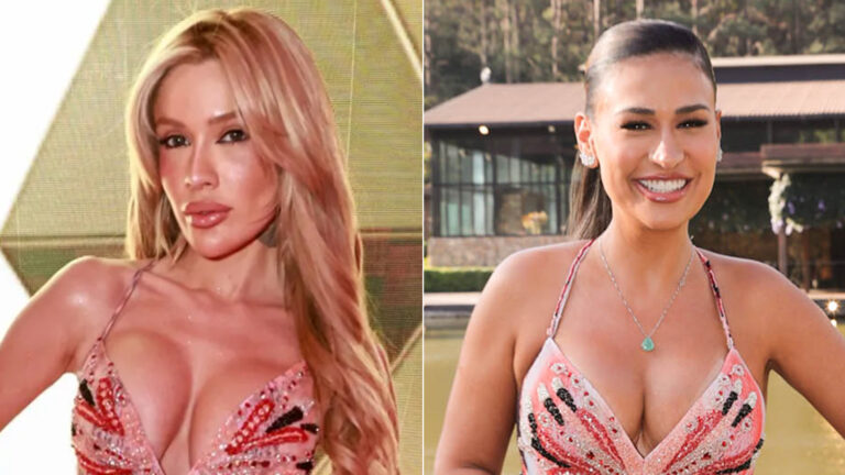 Quem vestiu melhor? Karoline Lima usa look que já apareceu em Simone Mendes