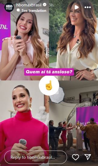 Bastidores do especial de Beleza Fatal