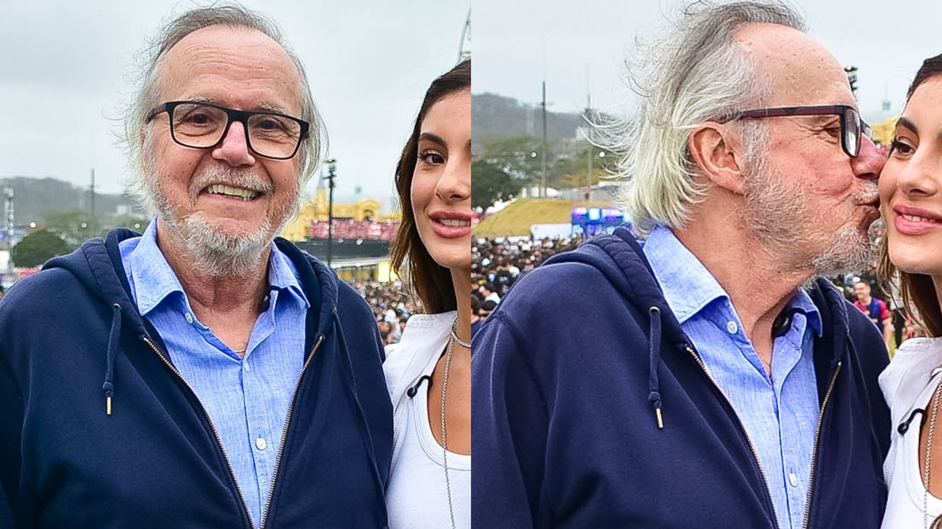 Tato Gabus Mendes faz rara aparição com a filha no primeiro dia de The Town