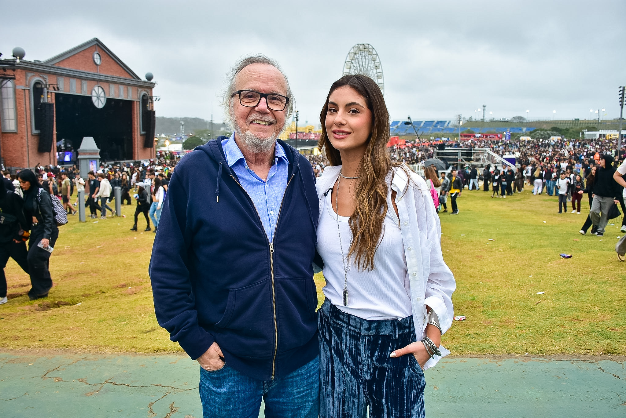 Tato Gabus Mendes com a filha, Luiza, no The Town - Foto: Will Dias / Brazil News