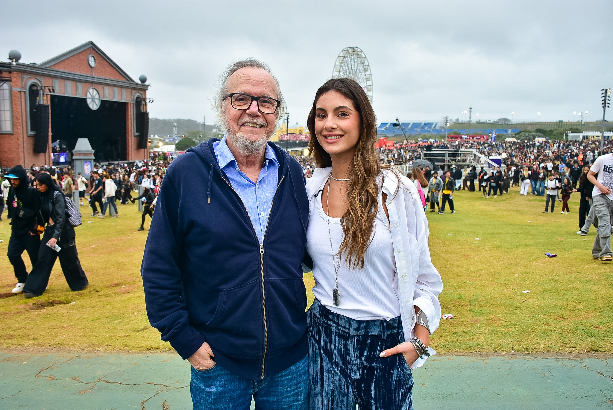 Tato Gabus Mendes com a filha, Luiza, no The Town - Foto: Will Dias / Brazil News