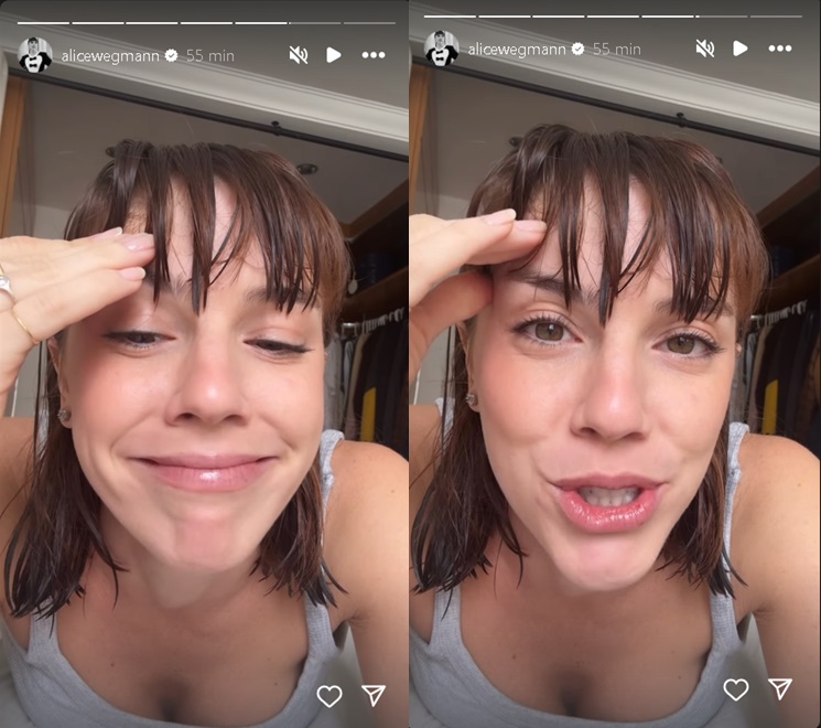 Alice Wegmann esclarece cena de Solange em 'Vale Tudo' — Foto: Reprodução/ Instagram @alicewegmann