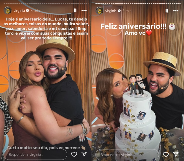 Virginia celebra aniversário de Lucas Guedez - Foto: Reprodução/Instagram 